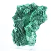 Flat-profile fibrous malachite from DRC, decorative mineral on stand - 4