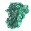 Flat-profile fibrous malachite from DRC, decorative mineral on stand - 5