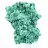 Flat-profile fibrous malachite from DRC, decorative mineral on stand