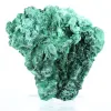 Natural green malachite from Congo in fibrous aggregate, on stand - 1