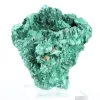 Natural green malachite from Congo in fibrous aggregate, on stand - 5