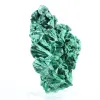 Fibrous malachite sample from Congo on transparent stand - 1