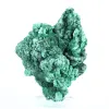 Fibrous malachite sample from Congo on transparent stand - 4