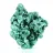 Fibrous malachite sample from Congo on transparent stand