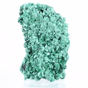 Fibrous malachite from Congo, collector's stone with satin lustre