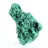 Malachite stone from DRC in radiating fibres, acrylic stand - 0