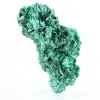 Malachite stone from DRC in radiating fibres, acrylic stand - 1