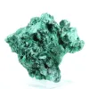 Natural fibrous-textured malachite from Congo, piece on stand - 0