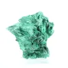 Natural fibrous-textured malachite from Congo, piece on stand - 1