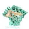 Natural fibrous-textured malachite from Congo, piece on stand - 3