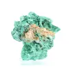 Natural fibrous-textured malachite from Congo, piece on stand - 4