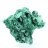 Natural fibrous-textured malachite from Congo, piece on stand