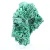 Fibrous-structured malachite from Congo, mineral specimen on stand - 0