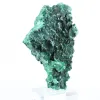 Fibrous-structured malachite from Congo, mineral specimen on stand - 4