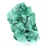 Dense malachite with tight fibres from Congo, mineral on acrylic - 0