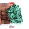 Dense malachite with tight fibres from Congo, mineral on acrylic - 6