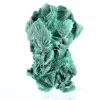 Fibrous malachite from the Democratic Republic of Congo on stand - 0