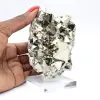 Octahedral pyrite from Peru – Crystallization on an acrylic base - 9