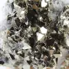 Natural octahedral pyrite crystals from Peru on a base - 8