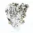 Natural octahedral pyrite crystals from Peru on a base