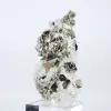 Pyrite from Peru in octahedral forms – Collector's mineral on a base - 2