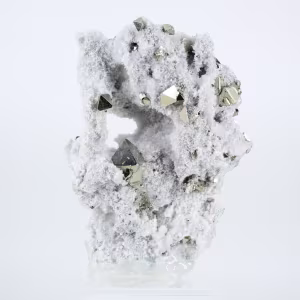 Crystallization of Peruvian octahedral pyrite on basement