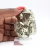 Octahedral pyrite from Peru, raw collector's stone - 7