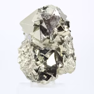 Octahedral pyrite from Peru, raw collector's stone