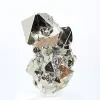 Pyrite octahedra from Peru – Natural specimen on a base - 1
