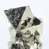 Pyrite octahedra from Peru – Natural specimen on a base - 7