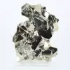 Pyrite from Peru, octahedral crystals on an acrylic base - 1