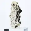 Pyrite from Peru, octahedral crystals on an acrylic base - 3