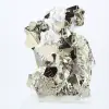 Pyrite from Peru, octahedral crystals on an acrylic base - 5