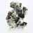 Pyrite from Peru, octahedral crystals on an acrylic base