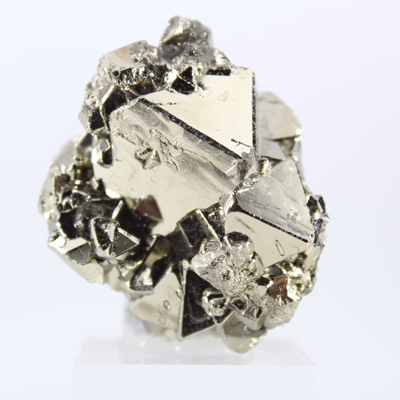 Authentic octahedral pyrite from Peru – Display piece