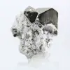 Octahedral crystals of pyrite, iron sulfide from Peru - 0