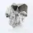 Octahedral crystals of pyrite, iron sulfide from Peru
