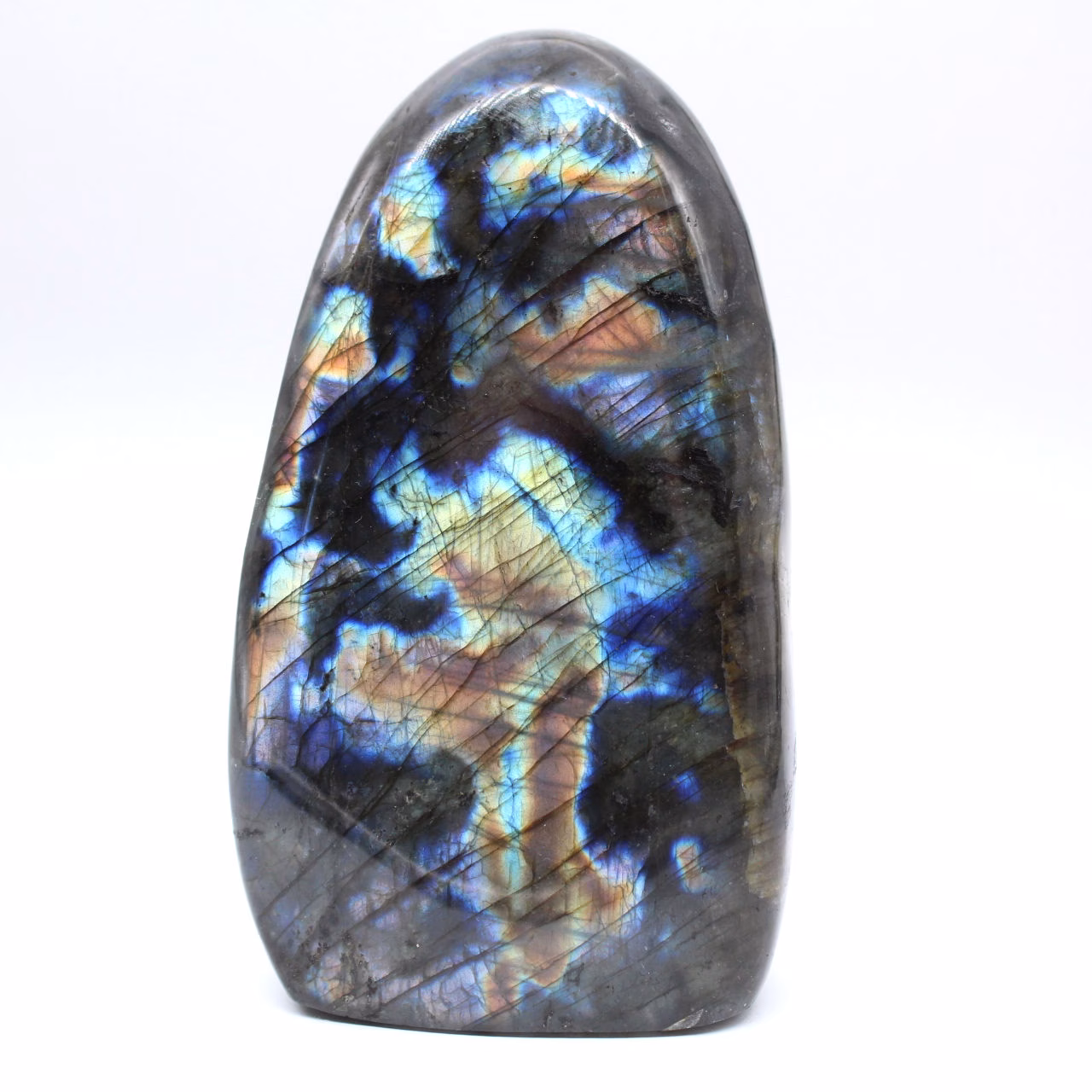 Polished Malagasy Labradorite Stone for Décor and Collection