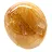 Yellow quartz pebble from Madagascar, natural stone