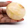 Polished yellow quartz from Madagascar, collector's pebble - 2