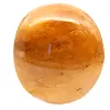 Yellow pebble in Malagasy quartz for mineral decor - 1