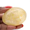 Malagasy yellow quartz pebble, polished collector's stone - 2