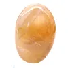 Yellow quartz pebble from Madagascar with rounded shapes - 0