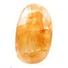 Polished yellow quartz pebble from Madagascar for display cabinets - 1