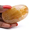 Polished yellow quartz pebble from Madagascar for display cabinets - 2
