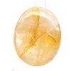 Malagasy yellow quartz as a polished pebble for decor - 0
