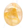 Malagasy yellow quartz as a polished pebble for decor - 1