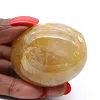 Yellow quartz pebble from Madagascar, polished specimen - 2
