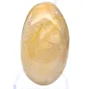 Rounded pebble in natural yellow quartz from Madagascar - 0