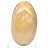 Rounded pebble in natural yellow quartz from Madagascar